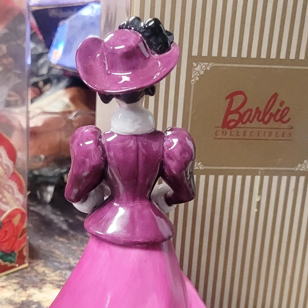 Hallmark Holiday Traditions Limited Edition Porcelain Barbie Figurine.